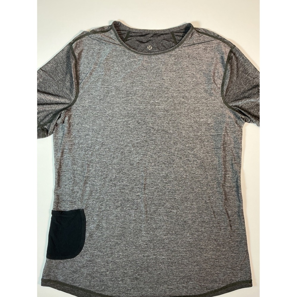 Lululemon Men's Performance Pocket Training Shirt Heather Gray Size L